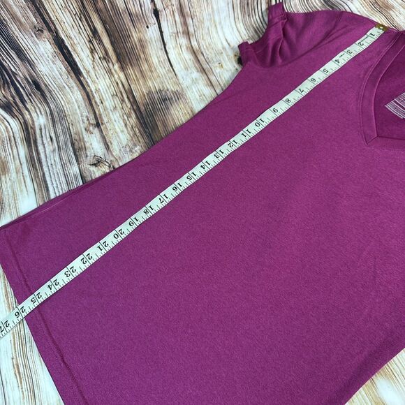 Nike Dri Fit REGULAR FIT Women's Size Small Purple V Neck Athletic T Shirt Top - Picture 6 of 9